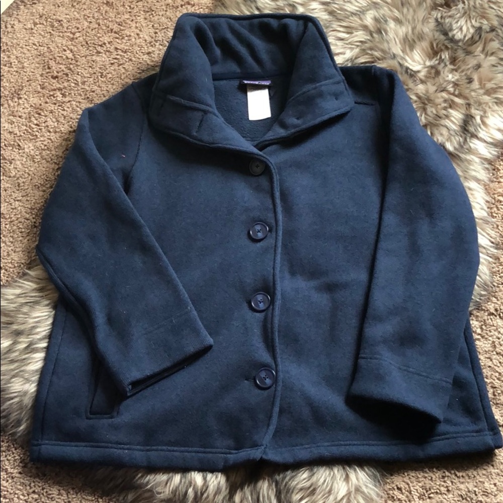 Patagonia better sweater swing coat sz L